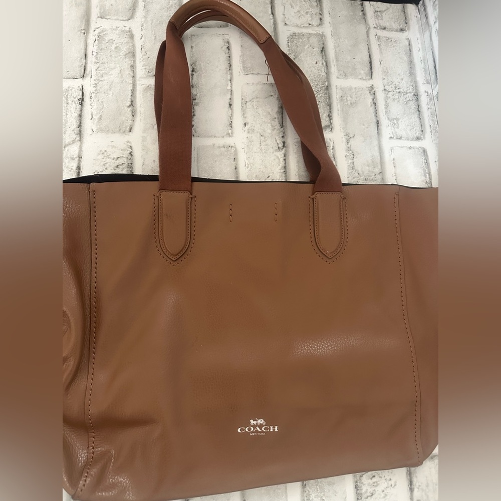 Coach Brown Leather Shoulder Tote